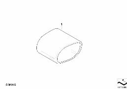TAILPIPE TIP, CHROME diagram for BMW 1 Series E81 116i 1.6