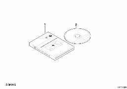 GPS, PORTABLE, STREET MAP diagram for BMW 1 Series E81 116i 1.6