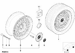 CROSS-SPOKE STYLING (STYL.5) diagram for BMW 5 Series E39 528i