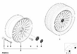 SPOKE STYLING (STYL.33) diagram for BMW 5 Series E39 528i