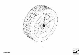 WINTER WHEEL W.TIRE STAR SP.256 - 17