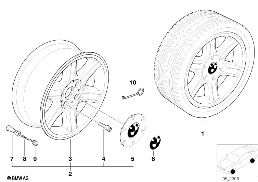 STAR-SPOKE STYLING II (STYL.10) diagram for BMW 5 Series E39 528i