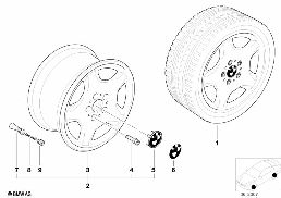 FLAT STAR STYLING (STYL.16) diagram for BMW 5 Series E39 528i