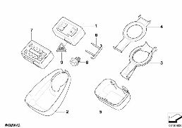 SINGLE COMPONENTS F RAIN SENSOR diagram for BMW 5 Series E39 528i