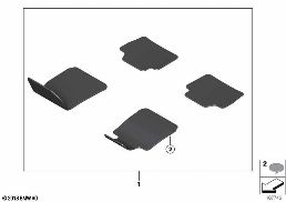 FOOTMAT UPDATE diagram for BMW 1 Series E81 116i 1.6