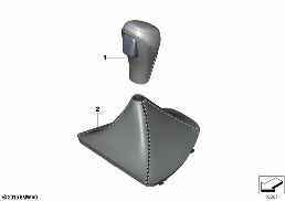 BMW PERFORMANCE SELECTOR LEVER HANDLE diagram for BMW 1 Series E81 116i 1.6
