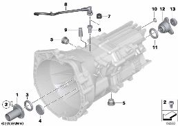 GS6-17BG/DG SEALS,GASKETS/MOUNTED PARTS diagram for BMW 5 Series F10 LCI 528i