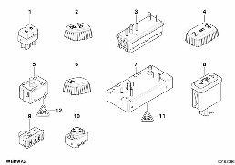 SWITCH, SEAT ADJUSTMENT diagram for BMW 5 Series E39 528i