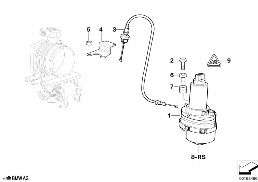 THROTTLE ACTUATOR ADS 2 diagram for BMW 5 Series E39 528i