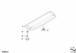 THIRD STOPLAMP diagram for BMW 5 Series E39 528i