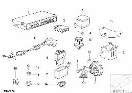 ALARM SYSTEMS diagram for BMW 3 Series E36 318is