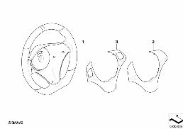 PERFORMANCE STEERING WHEEL diagram for BMW 1 Series E81 116i 1.6