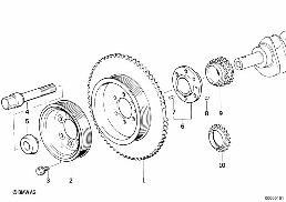 BELT DRIVE-VIBRATION DAMPER diagram for BMW 5 Series E39 528i