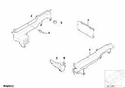 CABLE COVERING diagram for BMW 5 Series E39 528i
