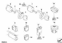 VARIOUS SWITCHES diagram for BMW 5 Series E39 528i