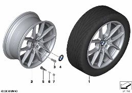 BMW LA WHEEL, V SPOKE 356 diagram for BMW 5 Series F10 LCI 530d