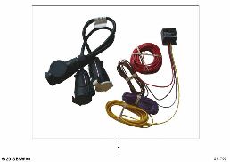 TWIN ELECTRICS, CARAVAN LEADS diagram for BMW 1 Series E81 116i 1.6
