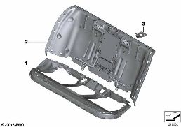 SEAT, REAR, SEAT FRAME, BASE SEAT diagram for BMW 5 Series F10 LCI 525d