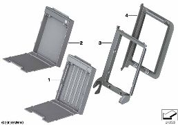 REAR SEAT SKI BAG diagram for BMW 5 Series F10 LCI 525d