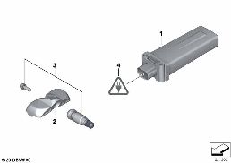 TIRE PRESSURE CONTROL (RDC) - CTRL UNIT diagram for BMW 5 Series F10 LCI 530d