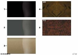 SAMPLE CHART WITH INTERIOR MOLDINGS diagram for BMW 5 Series E39 525i