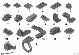 PLUG-IN CONNECTION BRACKET diagram for BMW 5 Series E39 528i