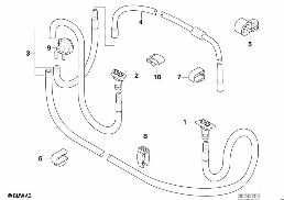 SINGLE PARTS FOR HEAD LAMP CLEANING diagram for BMW 5 Series E39 528i