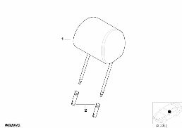 SEAT, FRONT, HEAD RESTRAINT diagram for BMW 5 Series E39 528i