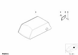 REAR SEAT CENTER ARMREST diagram for BMW 5 Series E39 528i