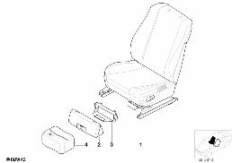 SEAT, FRONT, COMPLETE SEAT diagram for BMW 5 Series E39 528i