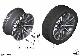 BMW LA WHEEL W-SPOKE 423 - 19'' diagram for BMW 5 Series F10 LCI 530d