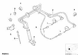 SINGLE PARTS FOR WINDSHIELD CLEANING diagram for BMW 5 Series E39 528i