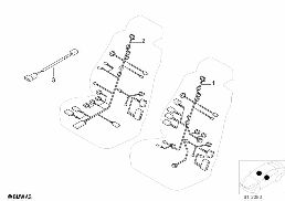 ELECTR.ADJUST.COMFORT SEAT WIRING SET diagram for BMW 5 Series E39 528i