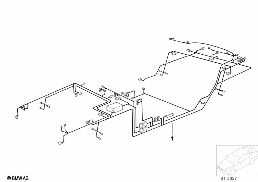 MAIN WIRING HARNESS diagram for BMW 5 Series E39 528i