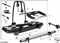 BICYCLE CARRIER, TRAILER COUPLING diagram for BMW 1 Series E81 116i 1.6