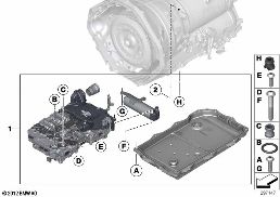 GA8HP45Z MECHATRONIC diagram for BMW 5 Series F10 LCI 528i