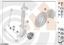 KIT, WHEEL BEARING, FRONT / VALUE LINE diagram for BMW 5 Series E39 528i