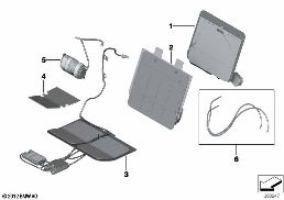 SEAT, FRONT, LUMBAR ACTIVE SEAT diagram for BMW 5 Series F10 LCI 525d
