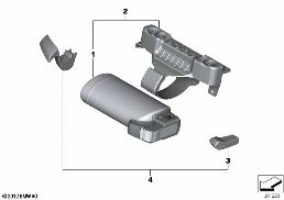 FIRE EXTINGUISHER diagram for BMW 1 Series E81 116i 1.6