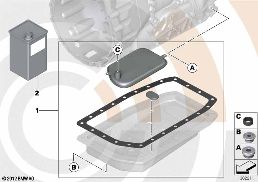 FLUID-CHANGE KIT, AUTOM. TRANSMISSION diagram for BMW 5 Series E39 528i