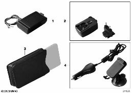 NAVIGATION PORTABLE ACCESSORIES diagram for BMW 1 Series E81 116i 1.6
