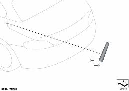 ROD ANTENNA SPORT diagram for BMW 1 Series E81 116i 1.6