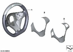 PERFORMANCE STEERING WHEEL WITH DISPLAY diagram for BMW 1 Series E81 116i 1.6
