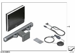 DVD SYSTEM TABLET SINGLE diagram for BMW 1 Series E81 116i 1.6