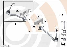 SERVICE KIT CONTROL ARM / VALUE LINE diagram for BMW 5 Series E39 528i
