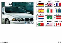 OWNER'S HANDBOOK E39, E39/2 diagram for BMW 5 Series E39 525i
