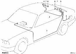 SINGLE PARTS F ANTENNA-DIVERSITY diagram for BMW 3 Series E36 318is