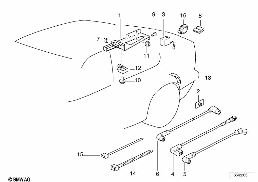SINGLE COMPONENTS CD-6 CHANGER diagram for BMW 3 Series E36 318is