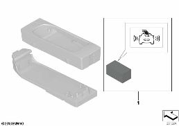 SNAP-IN ADAPTER - REMINDER diagram for BMW 1 Series E81 116i 1.6