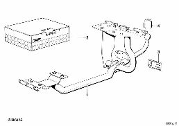 TRAILER HITCH WITH FIXED BALL HEAD diagram for BMW 2500-3.3Li 3.3L